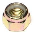 Midwest Fastener Nylon Insert Lock Nut, 7/16"-20, Steel, Grade 8, Yellow Zinc, 25 PK 51869